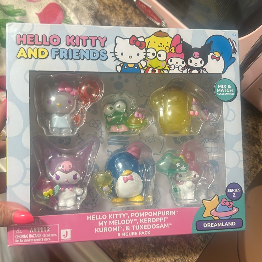 Hello Kitty and Friends 6 Figure Pack - Multicolor Dreamland Series 2